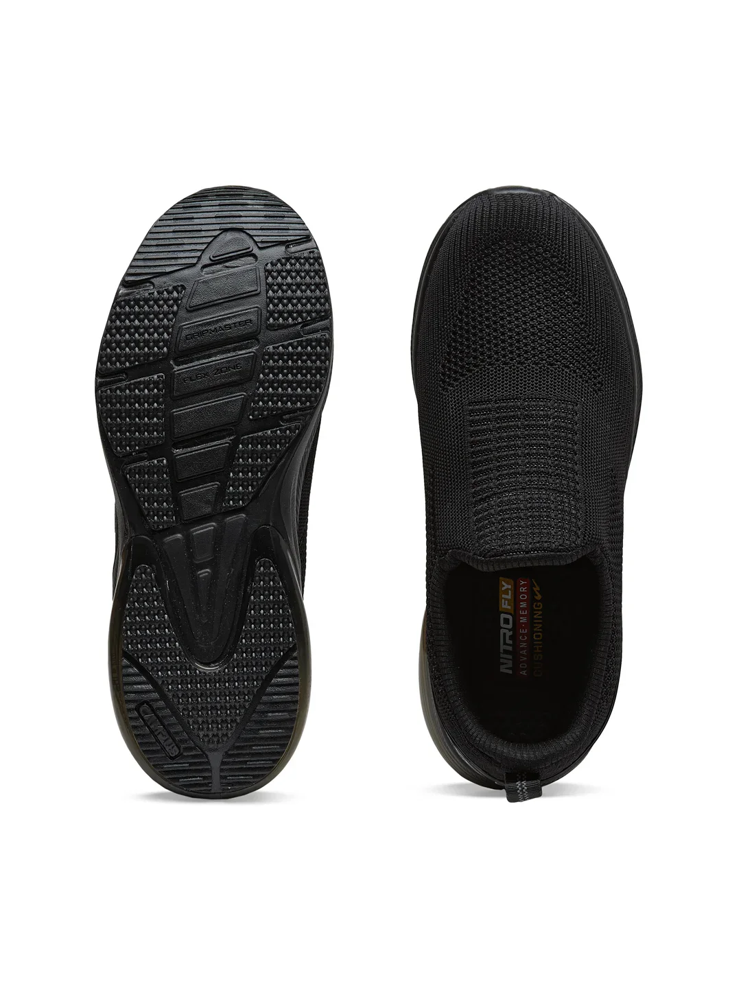 PORIUM Black Men's Walking Shoes - Image 5
