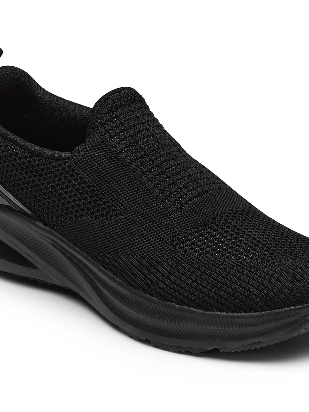 PORIUM Black Men's Walking Shoes - Image 7