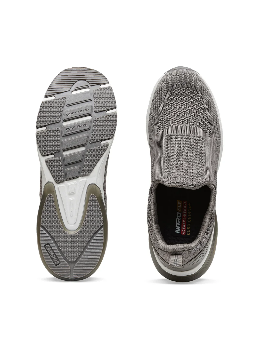 PORIUM Grey Men's Walking Shoes - Image 5