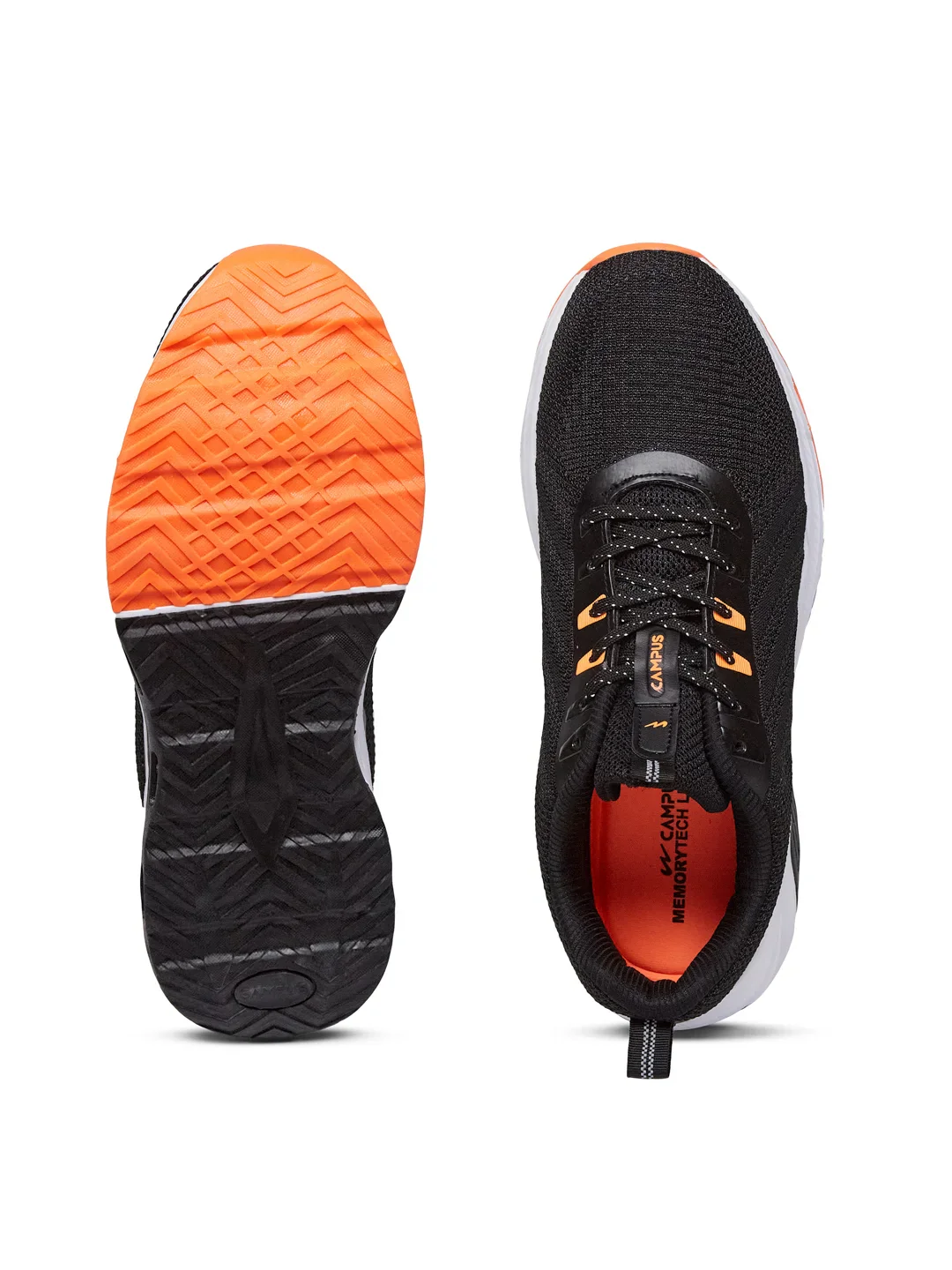 PORTAL Black Men's Running Shoes - Image 5