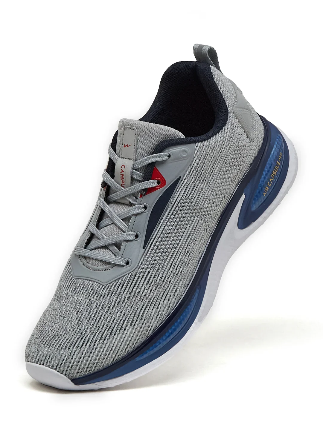 PREXTON Grey Men's Running Shoes - Image 3
