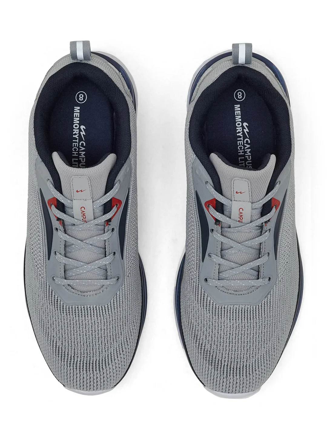 PREXTON Grey Men's Running Shoes - Image 6