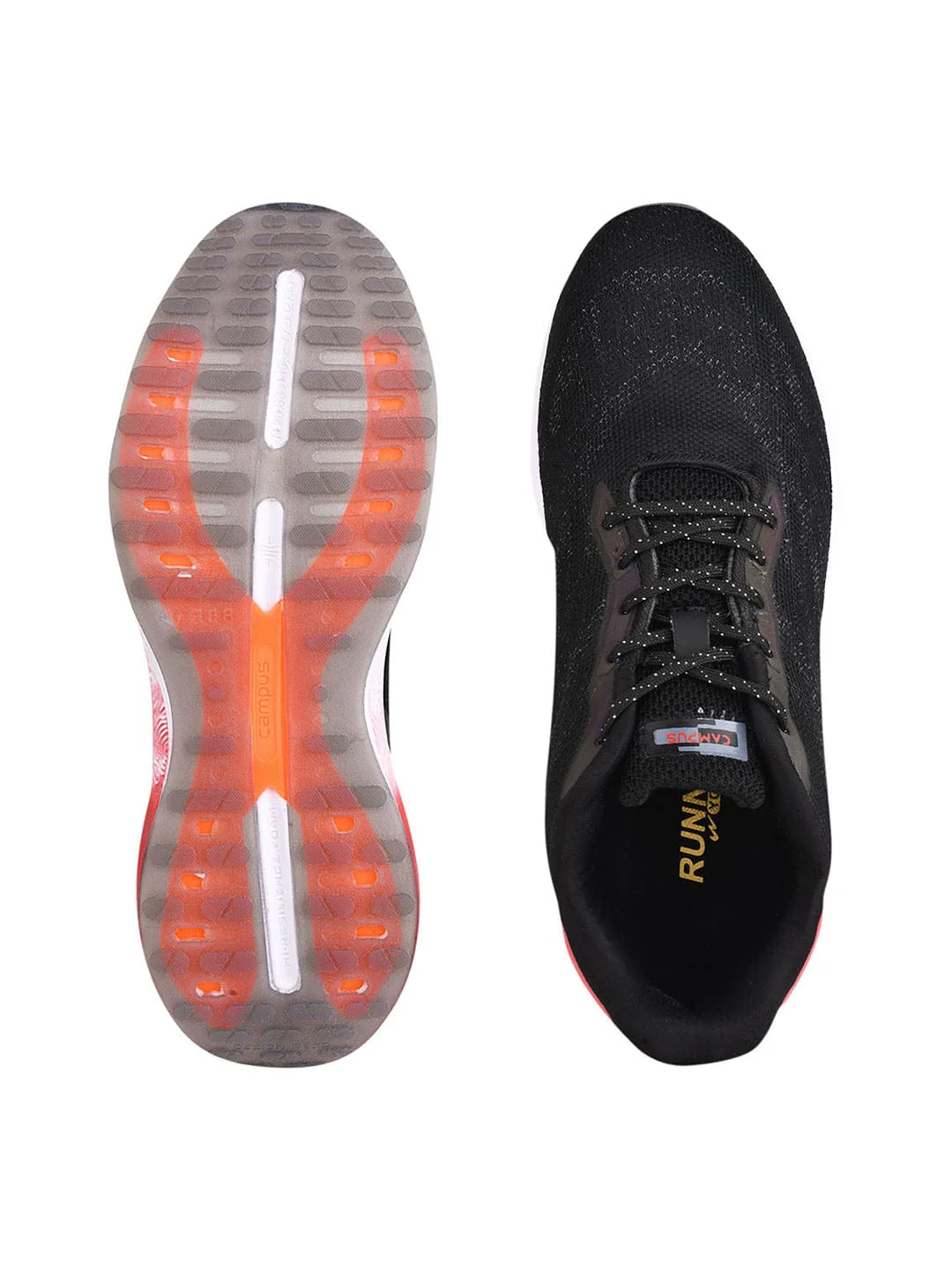 RADIUM Black Men's Running Shoes - Image 4