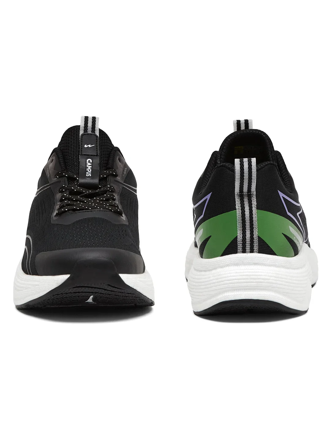 PUMPED Black Men's Running Shoes - Image 4