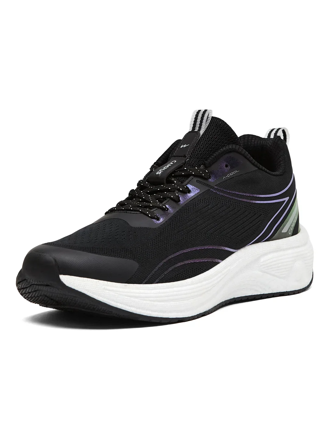 PUMPED Black Men's Running Shoes - Image 6