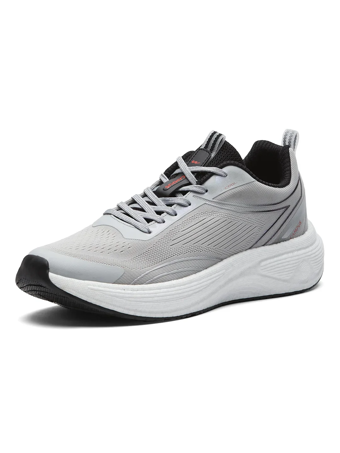 PUMPED Grey Men's Running Shoes - Image 6