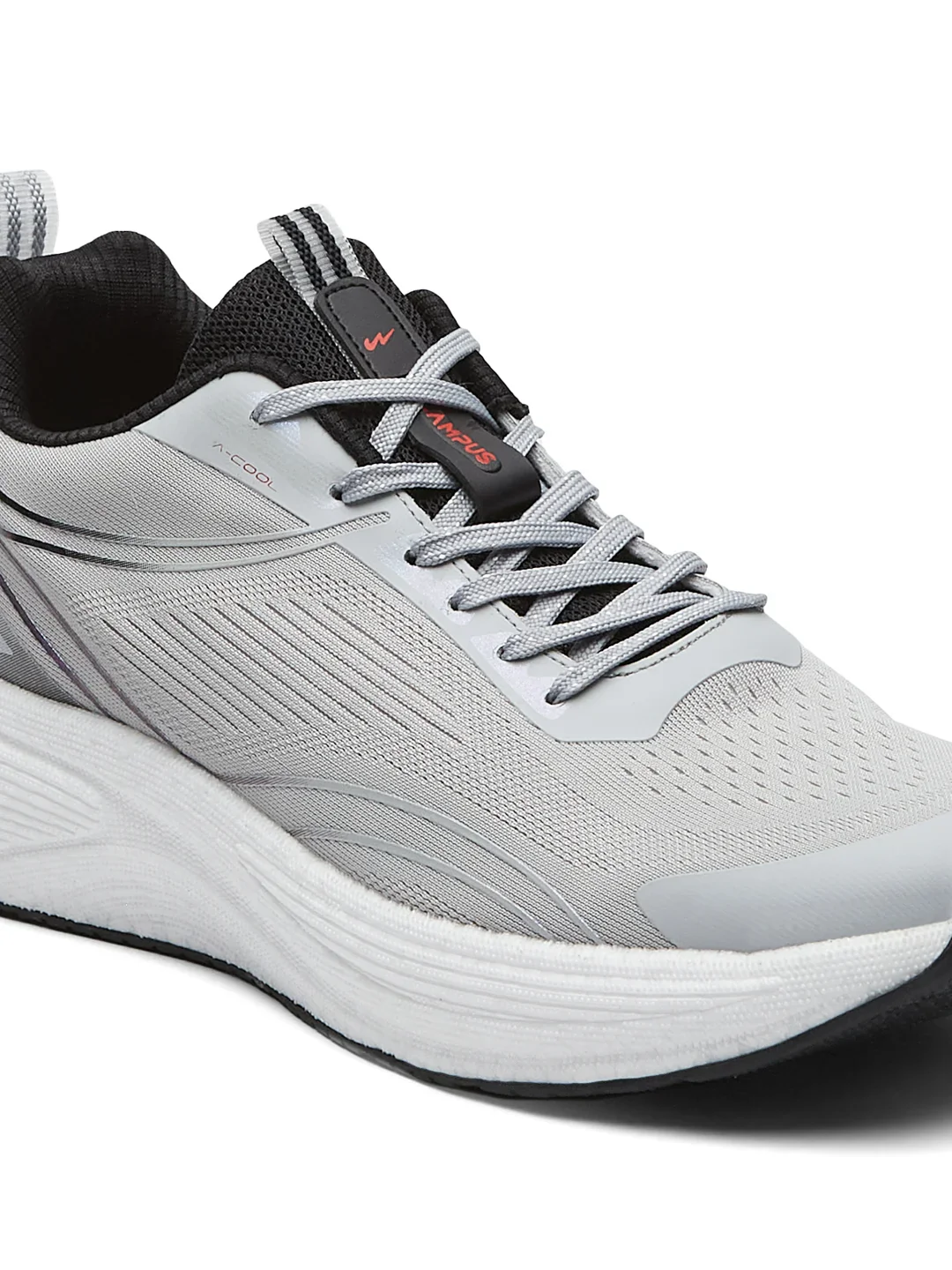 PUMPED Grey Men's Running Shoes - Image 7