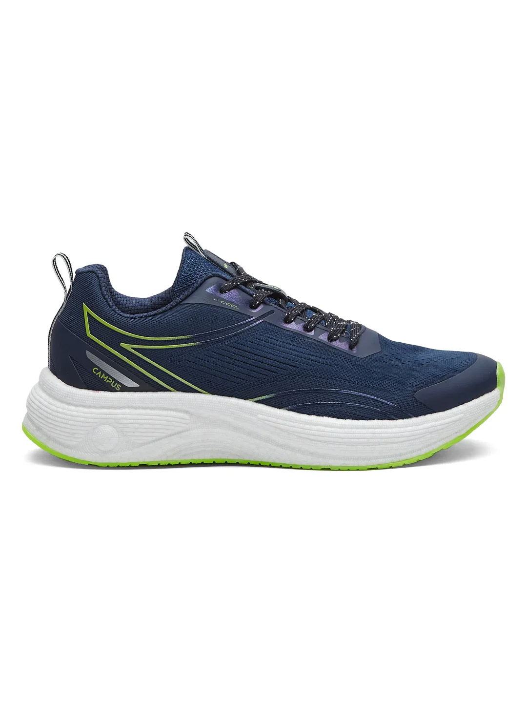 PUMPED Navy Men's Running Shoes - Image 2