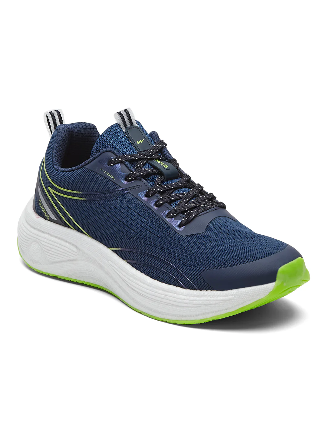 PUMPED Navy Men's Running Shoes - Image 3