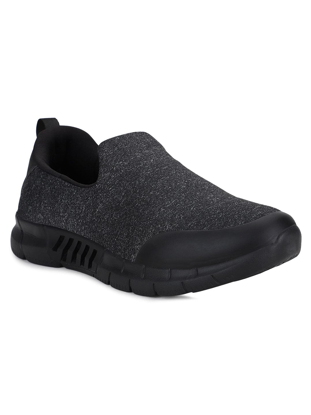 QUBA Black Men's Walking Shoes - Image 2