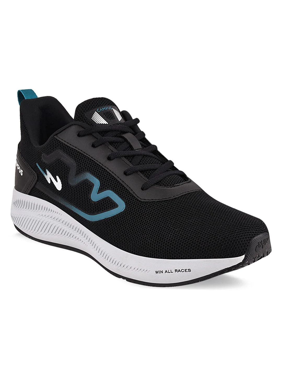 RAKE Black Men's Running Shoes - Image 2
