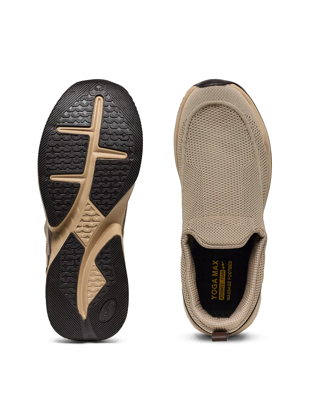 REASON Beige Men's Walking Shoes - Image 5