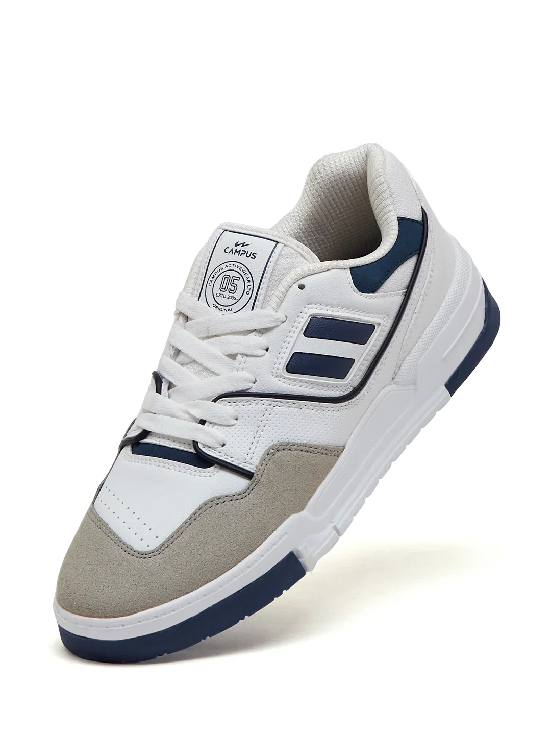 REVOLT White Men's Sneakers - Image 3