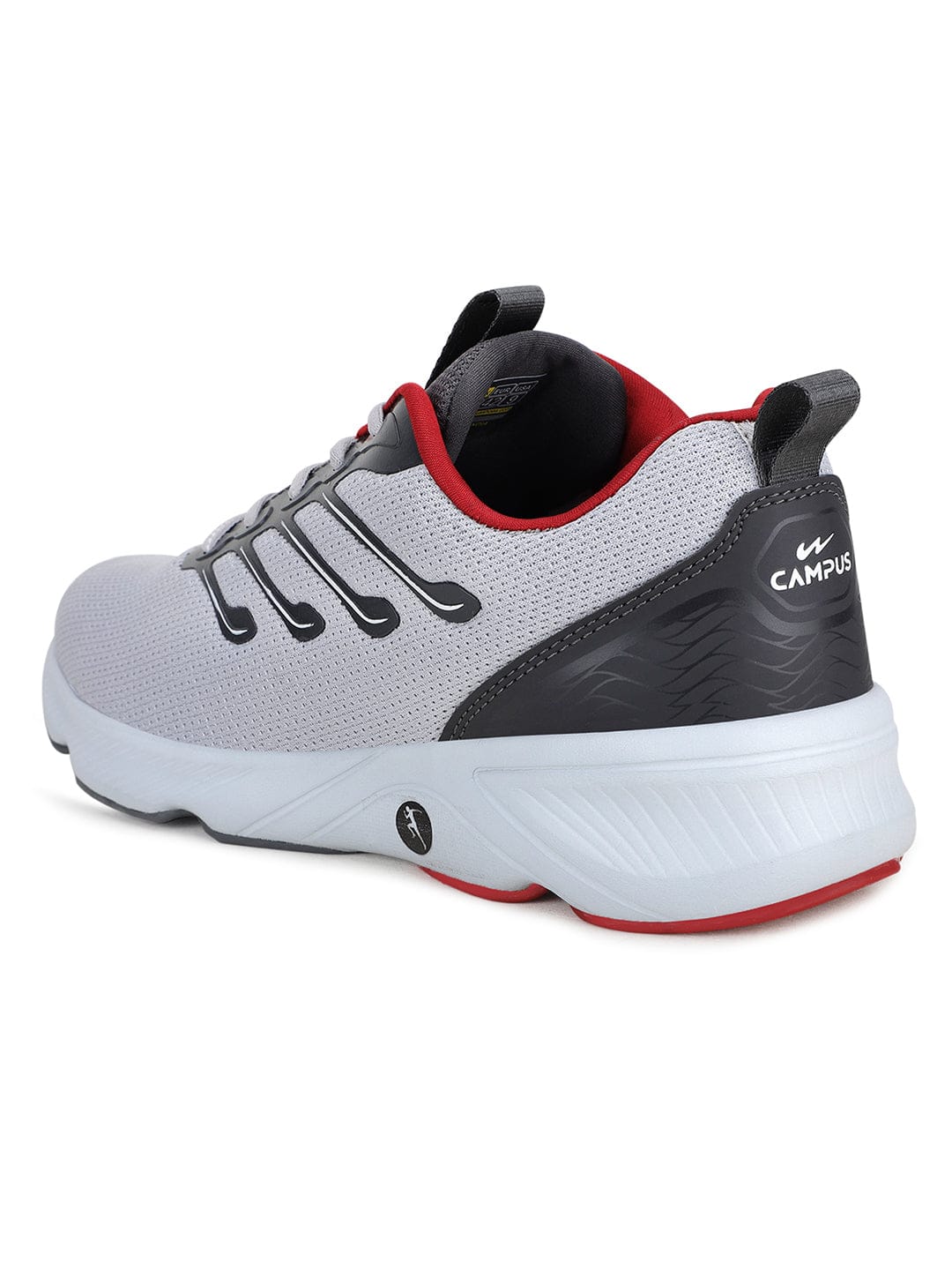 RUMBLE Grey Men's Running Shoes - Image 3