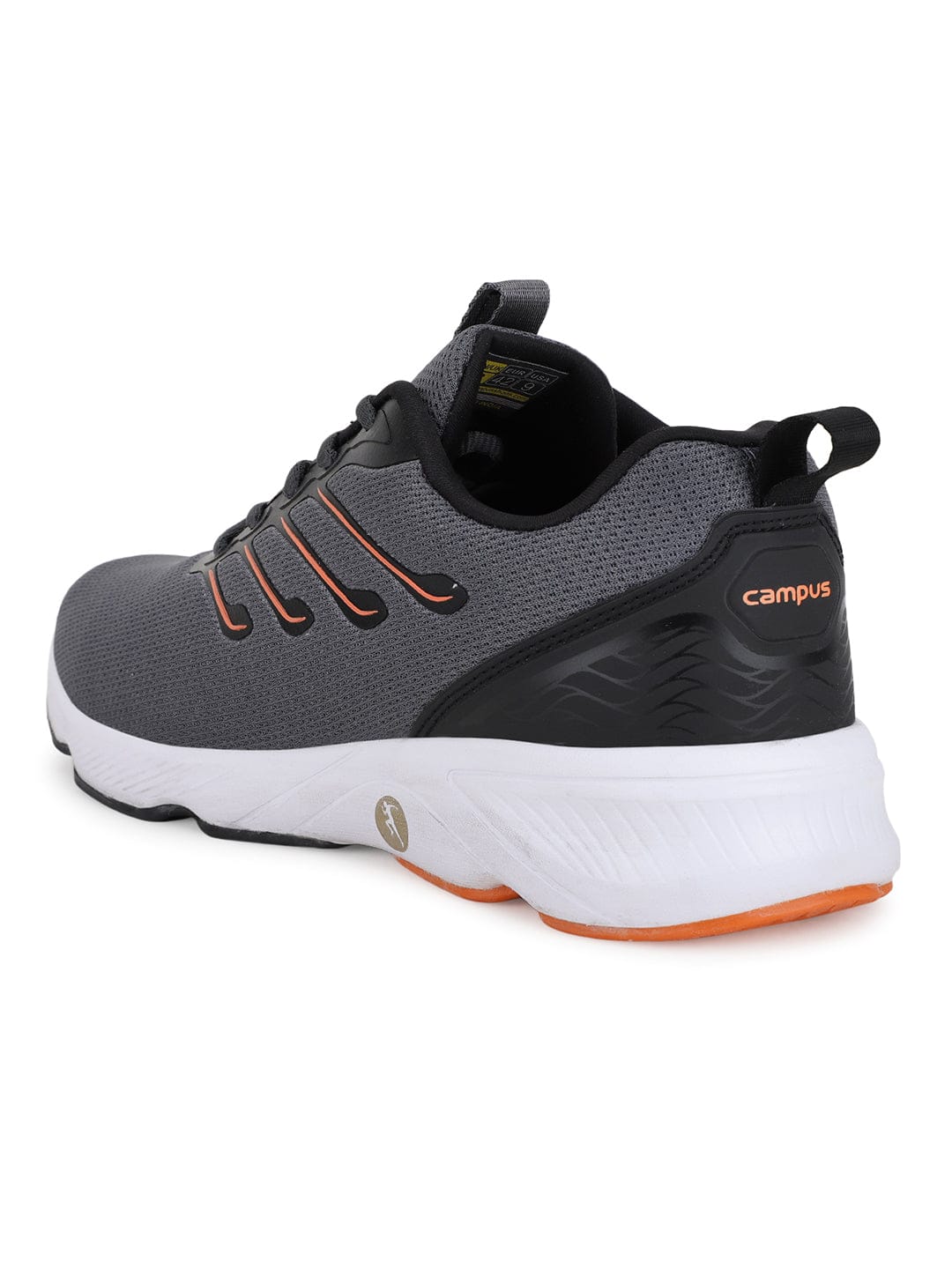 RUMBLE Grey Men's Running Shoes - Image 3