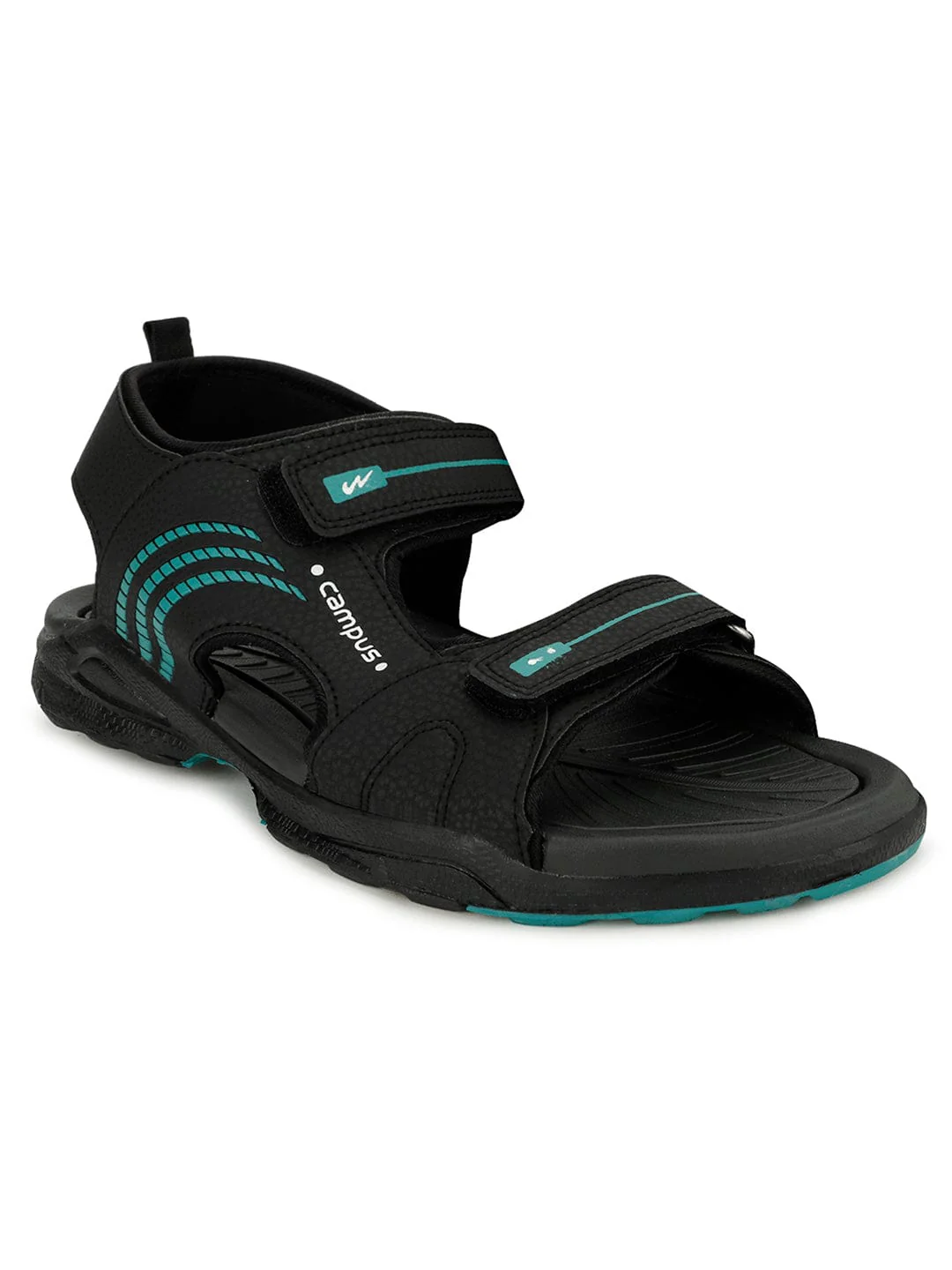 SD-055 Black Men's Sports Sandals - Image 2