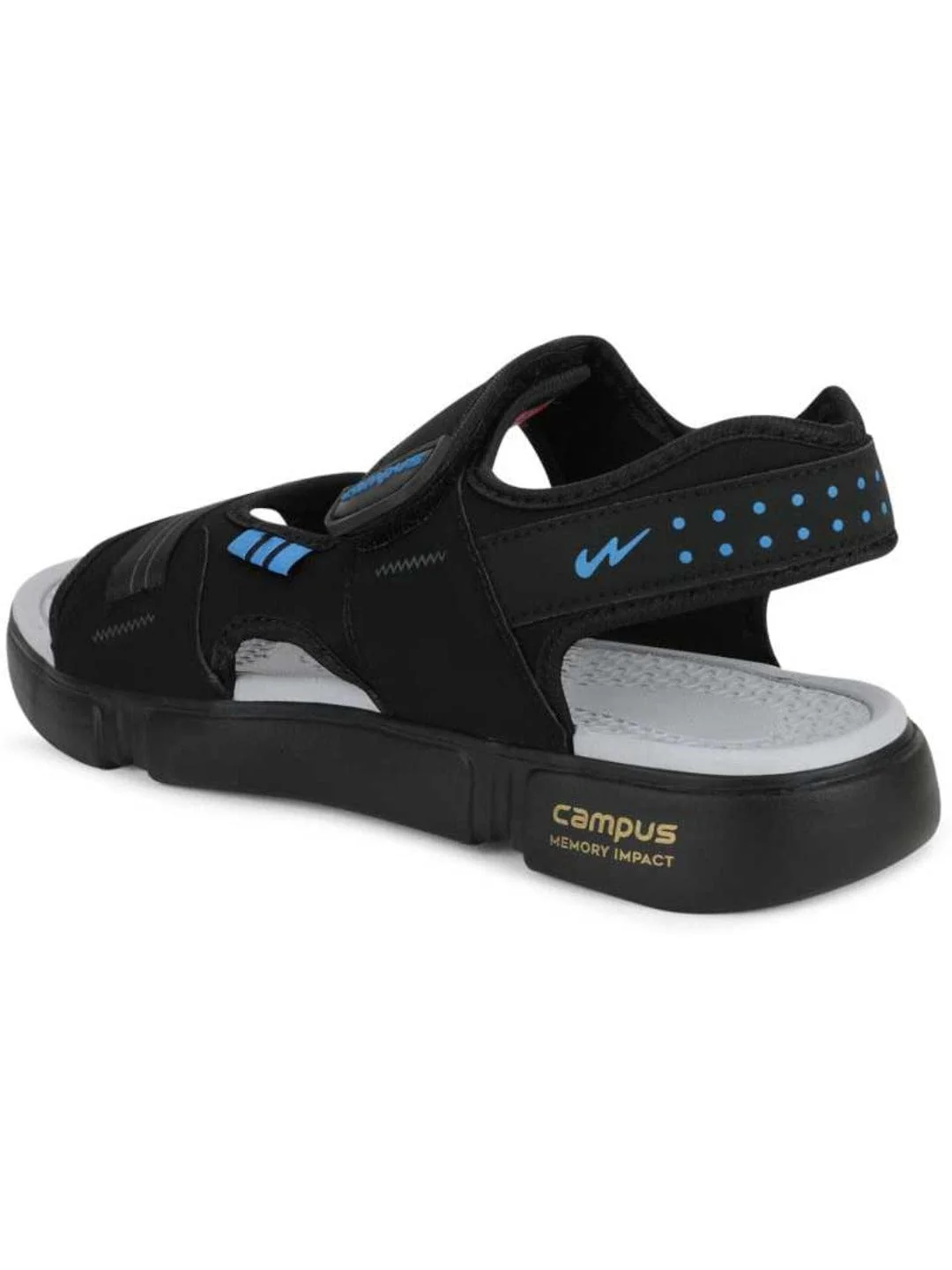 SD-057 Black Men's Sandals - Image 3