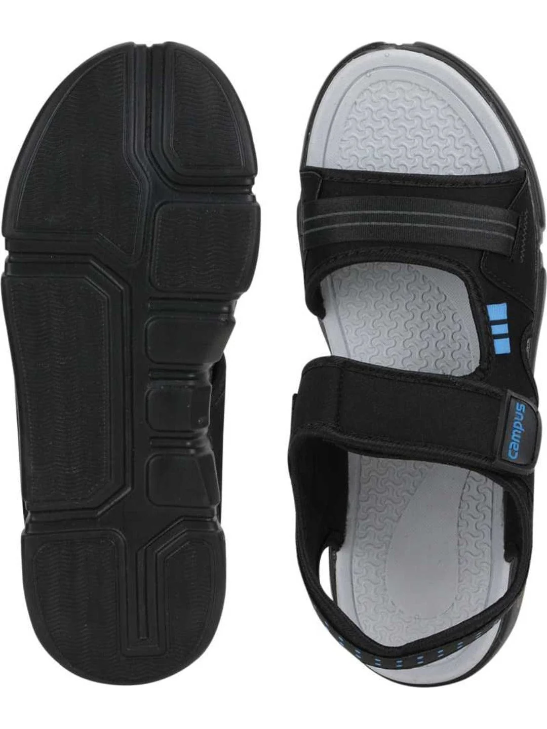 SD-057 Black Men's Sandals - Image 4