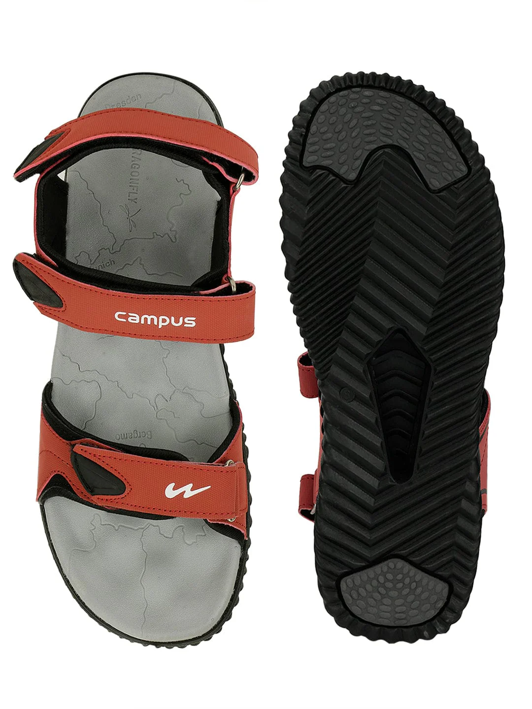 SD-PF023 Maroon Men's Sandals - Image 4
