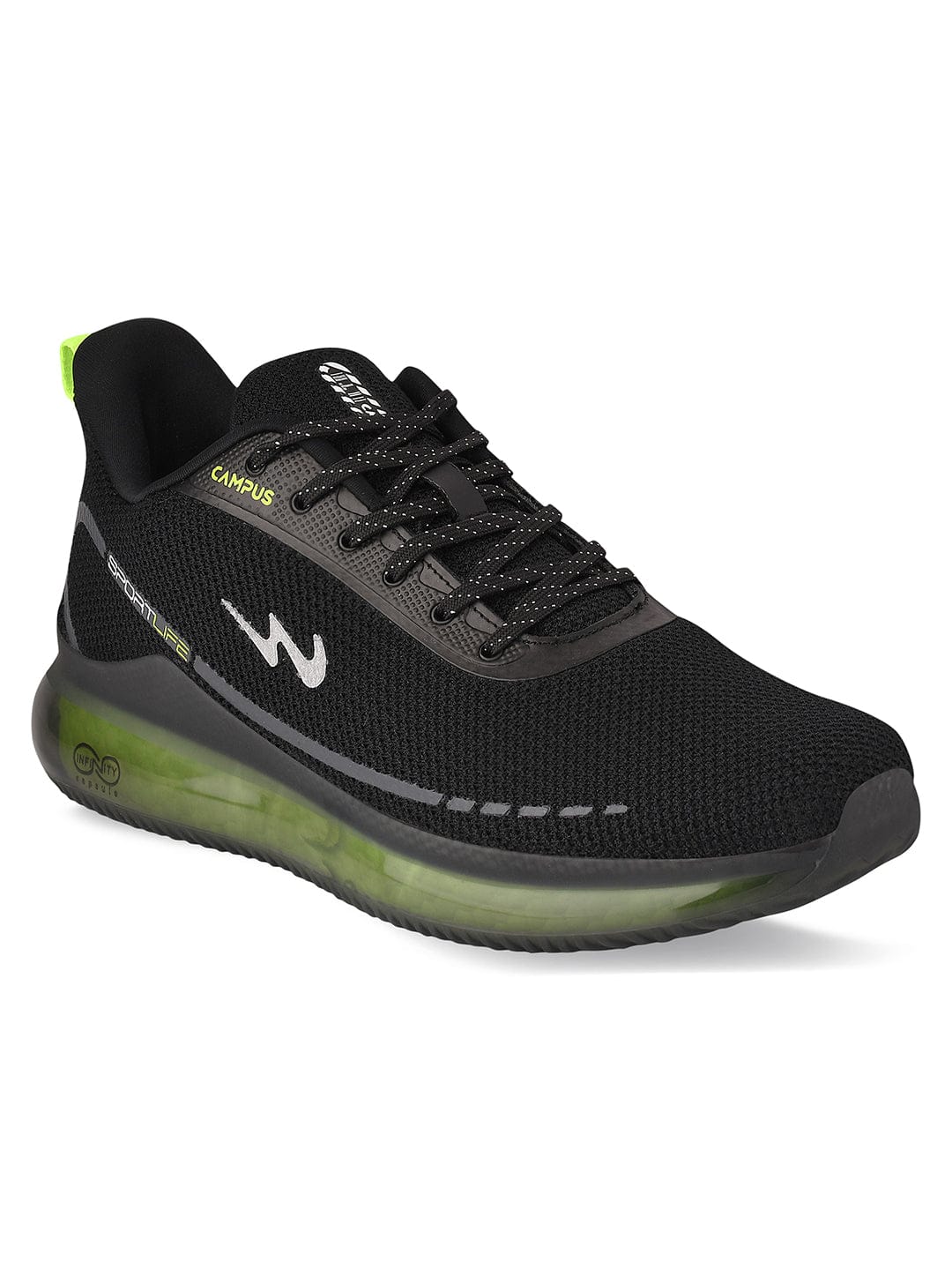SENSOR Black Men's Running Shoes - Image 2
