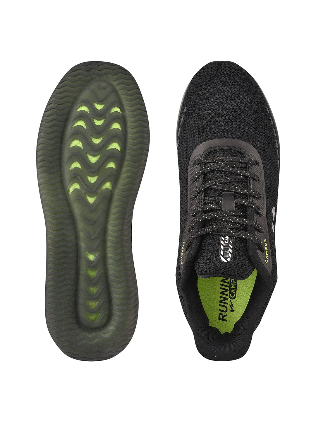 SENSOR Black Men's Running Shoes - Image 4