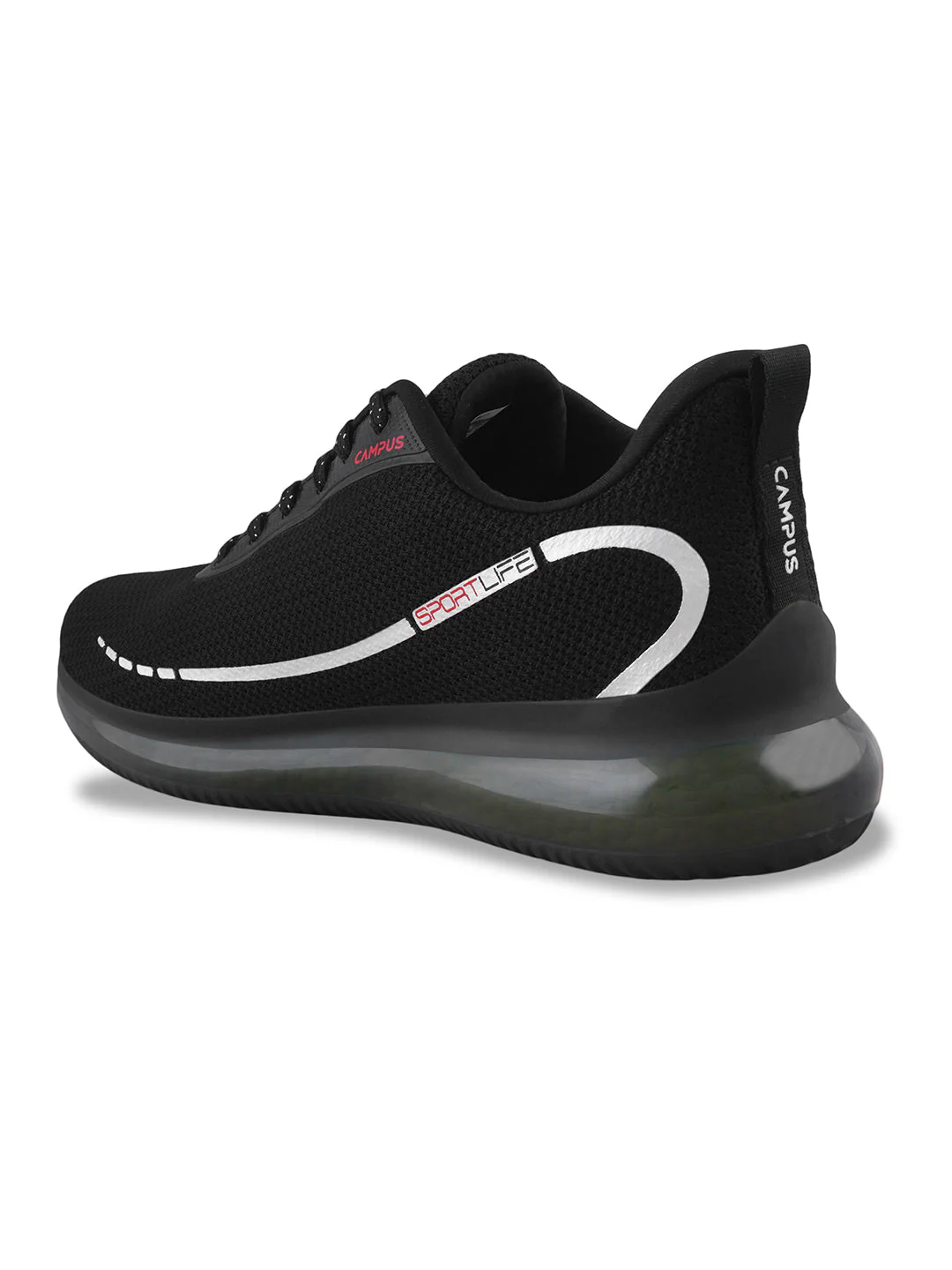 SENSOR Black Men's Running Shoes - Image 3