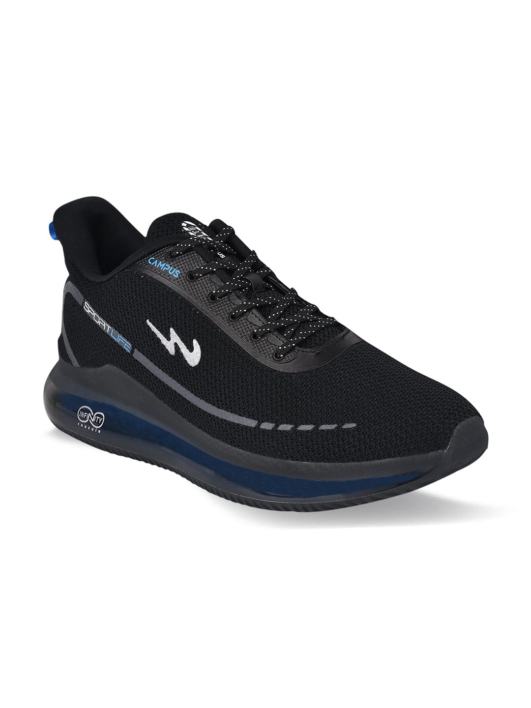 SENSOR Black Men's Running Shoes - Image 2