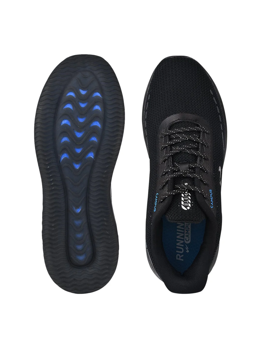 SENSOR Black Men's Running Shoes - Image 4
