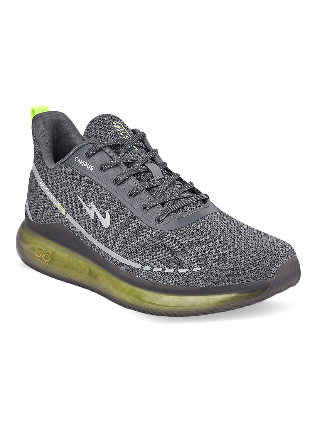 SENSOR Grey Men's Running Shoes - Image 2