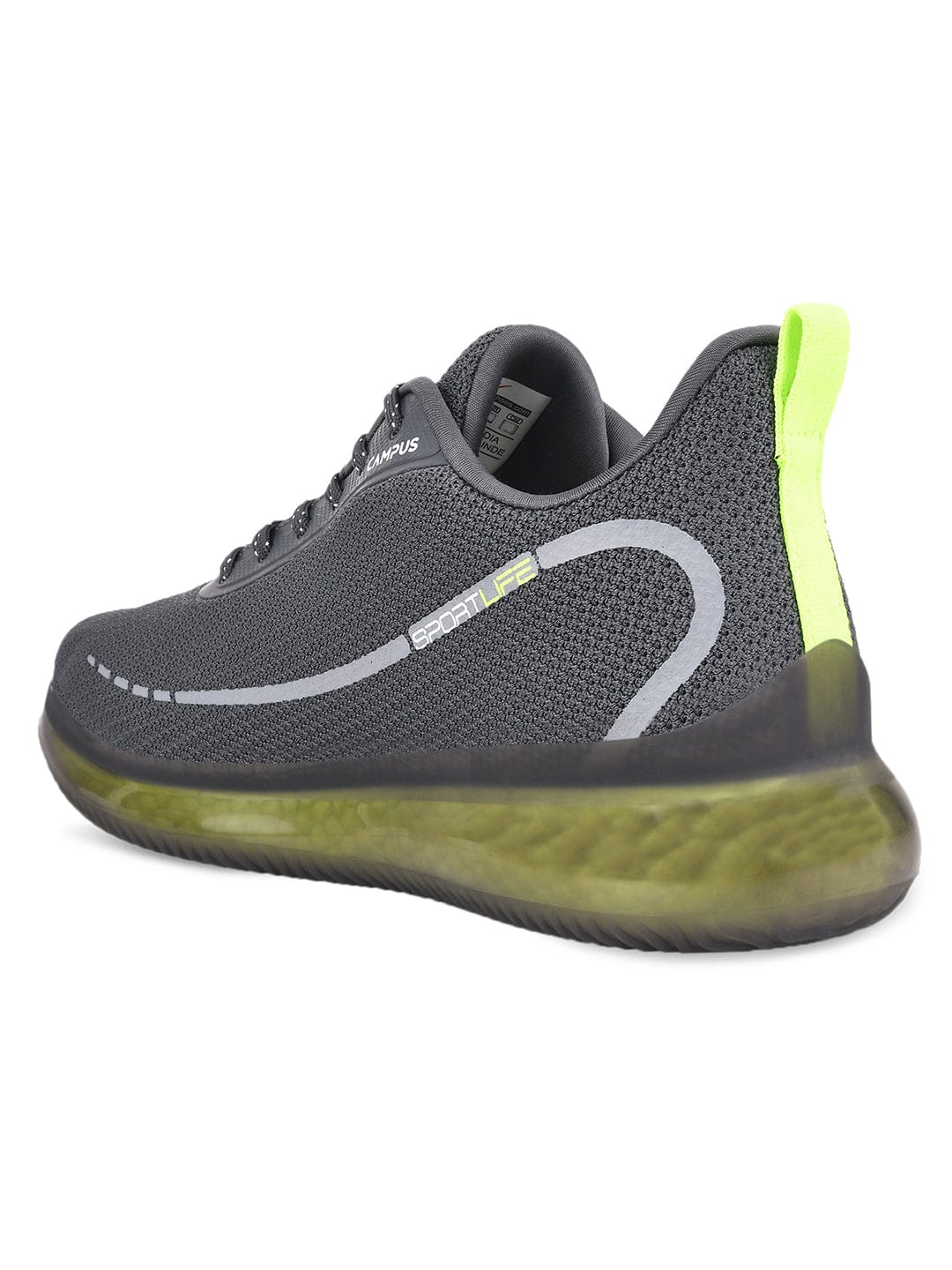 SENSOR Grey Men's Running Shoes - Image 3