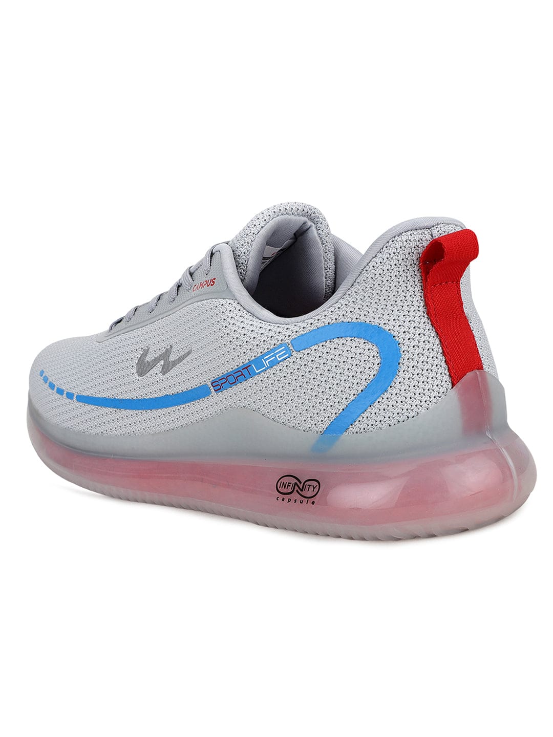 SENSOR Grey Men's Running Shoes - Image 3