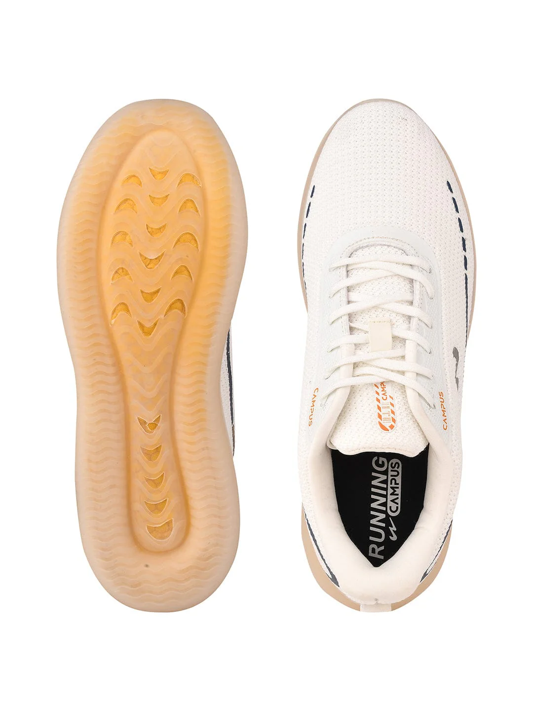 SENSOR White Men's Running Shoes - Image 4