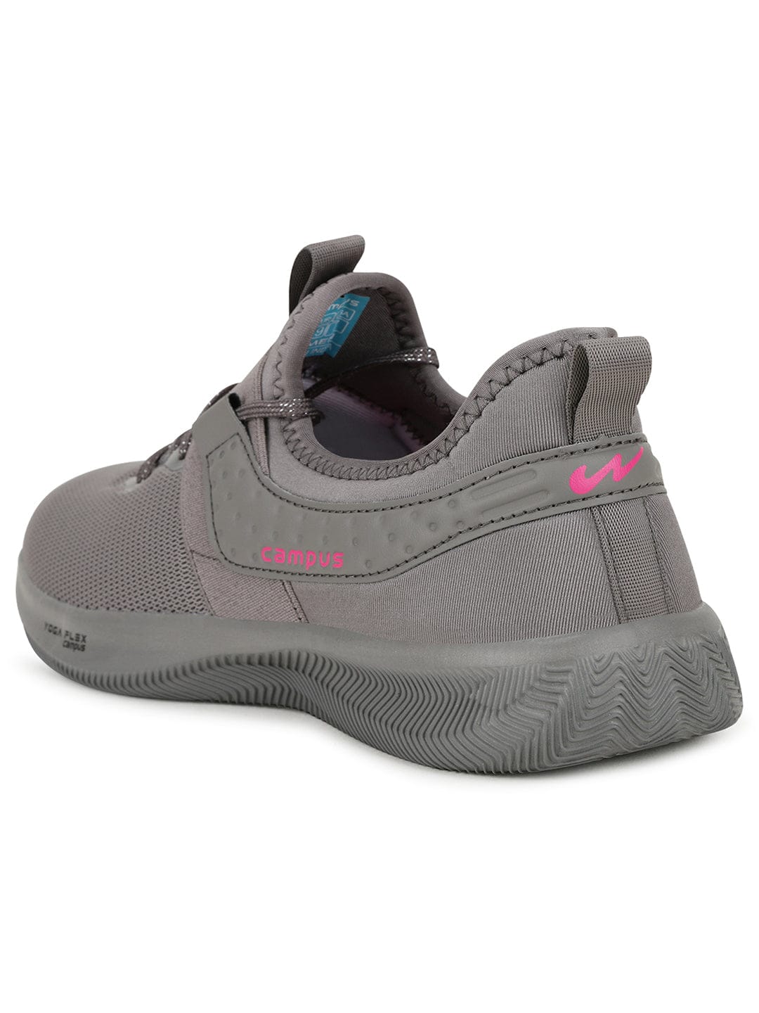 SHERRY Grey Women's Walking Shoes - Image 3