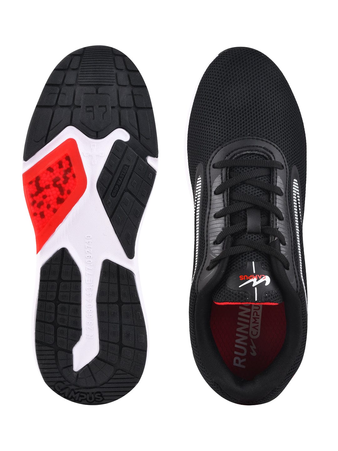 SHOCKERS Black Men's Running Shoes - Image 4