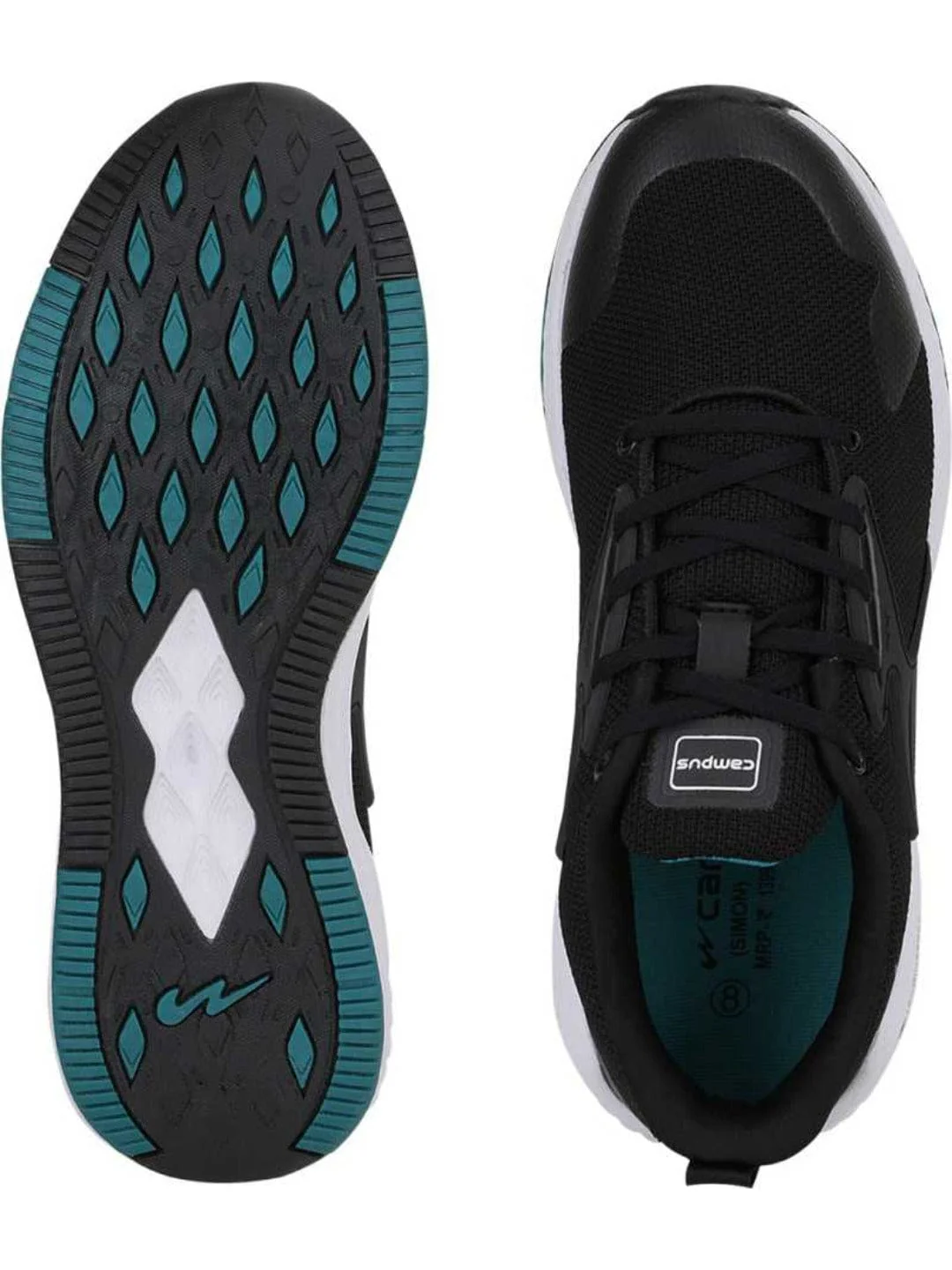SIMON PRO Black Men's Running Shoes - Image 4