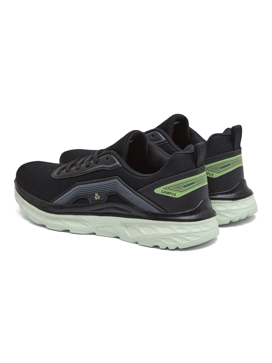 SKEDO Black Men's Running Shoes - Image 5