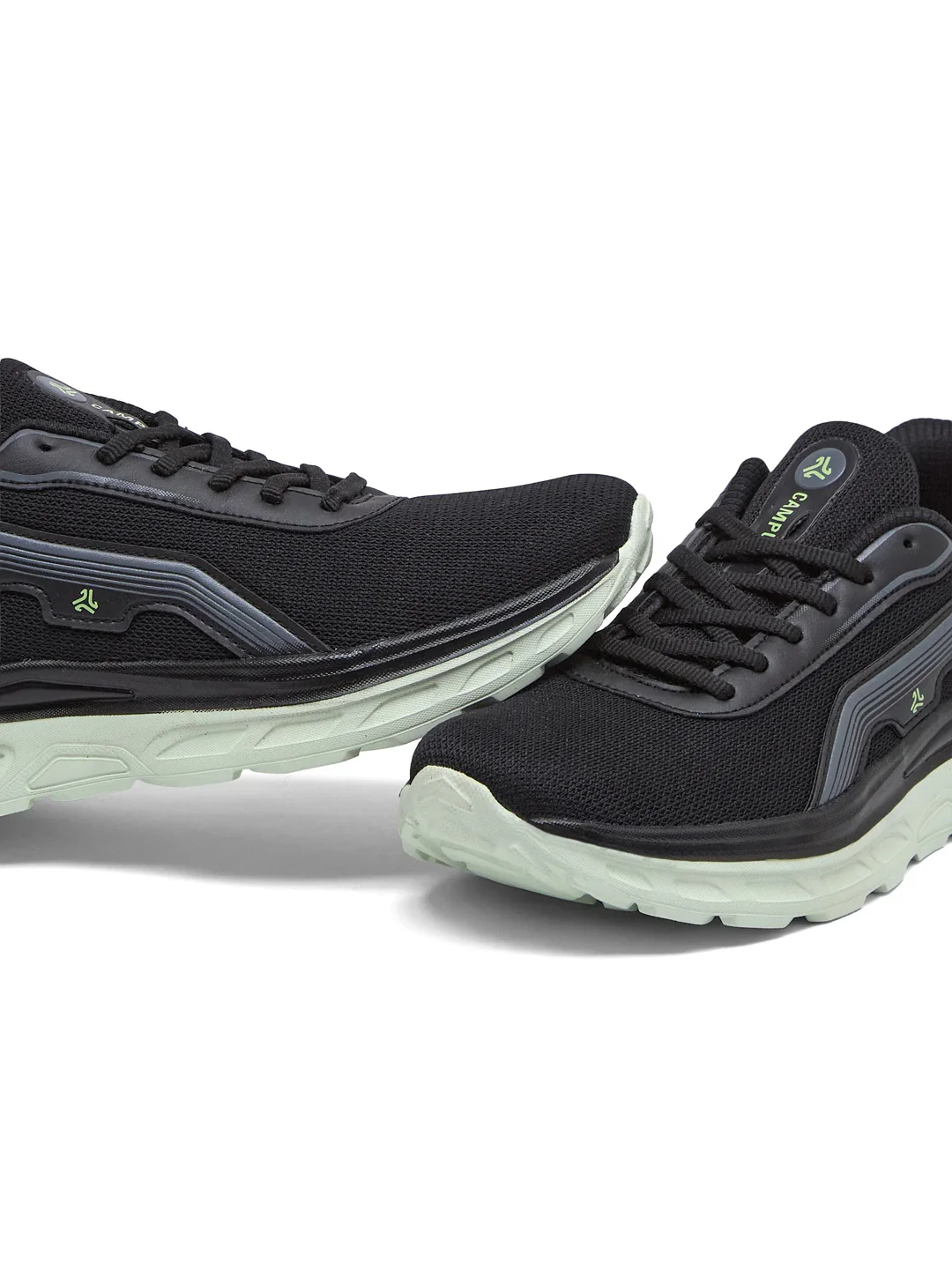SKEDO Black Men's Running Shoes - Image 7