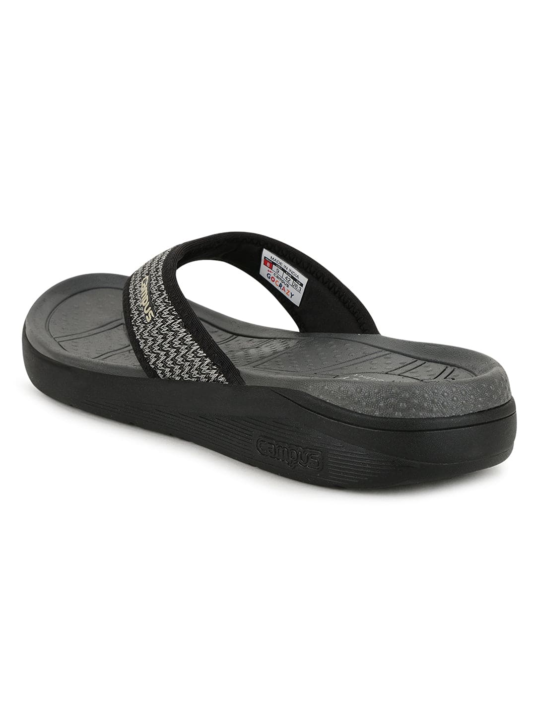 SL-406 Black Men's Flip Flops - Image 3