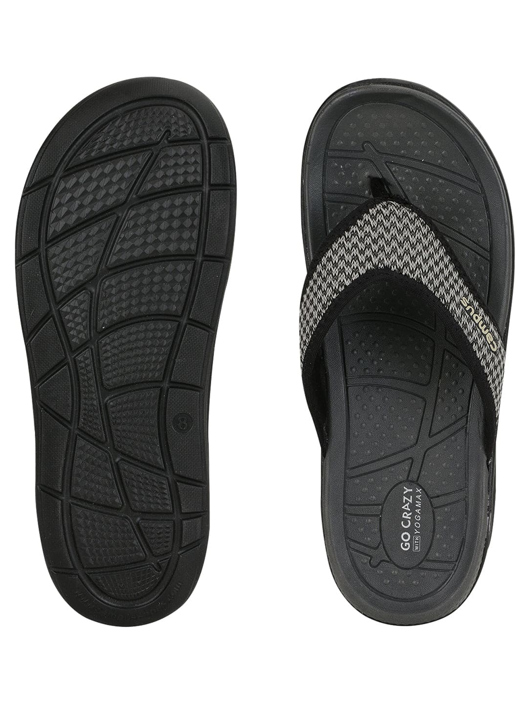 SL-406 Black Men's Flip Flops - Image 4
