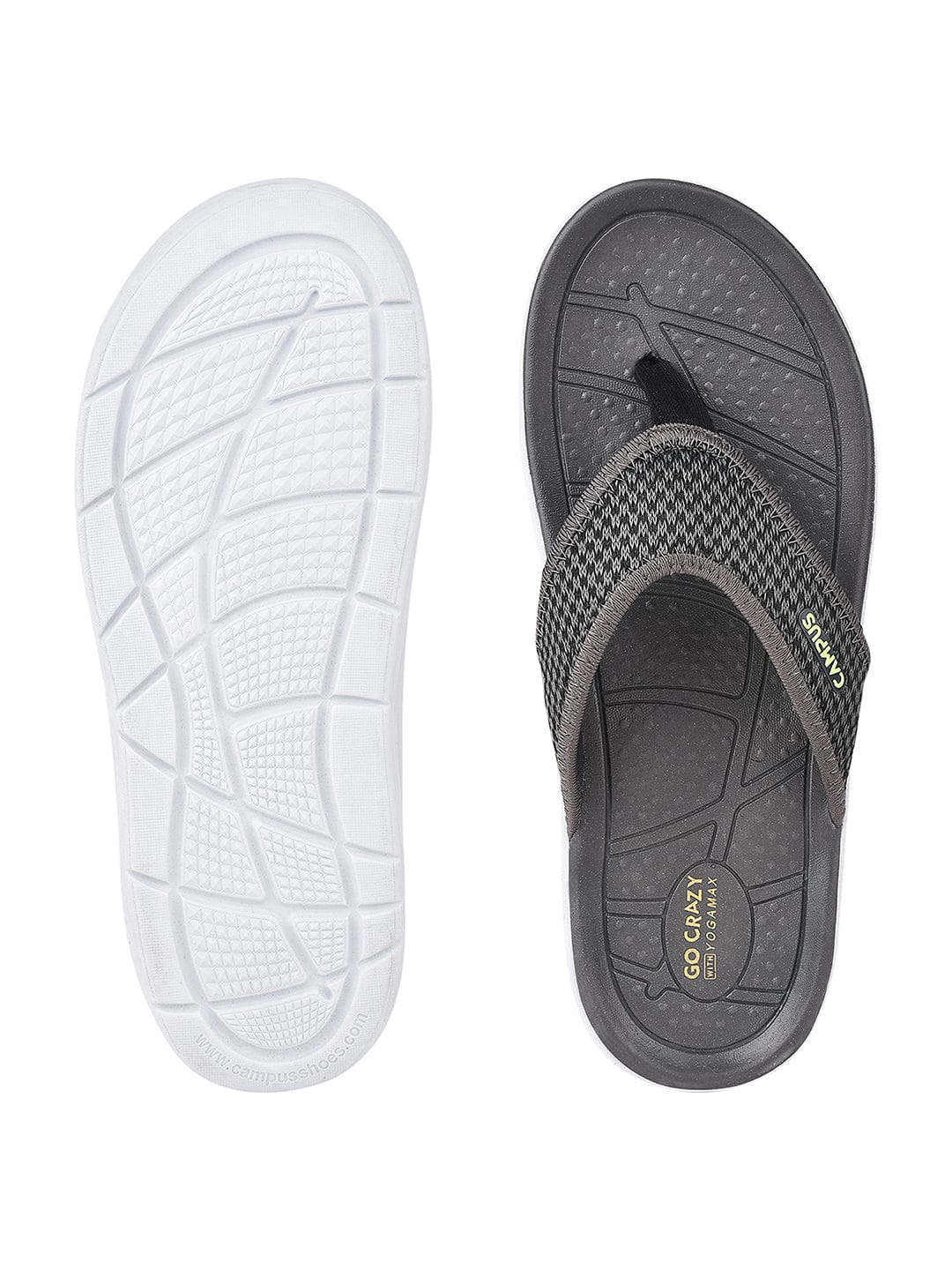 SL-406 Grey Men's Flip Flops - Image 4