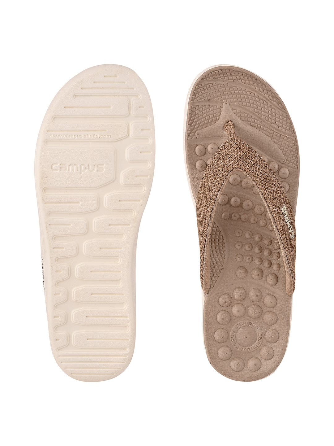 SL-411L Beige Women's Flip Flops - Image 4