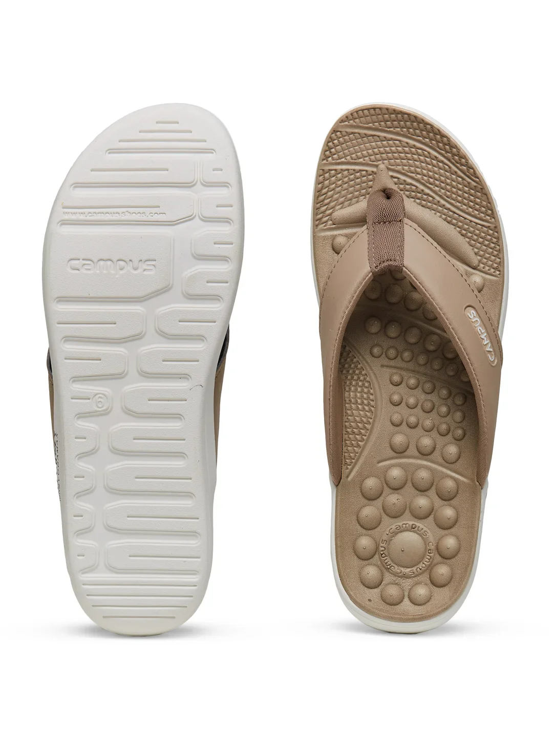 SL-418LA Beige Women's Flip Flops - Image 4