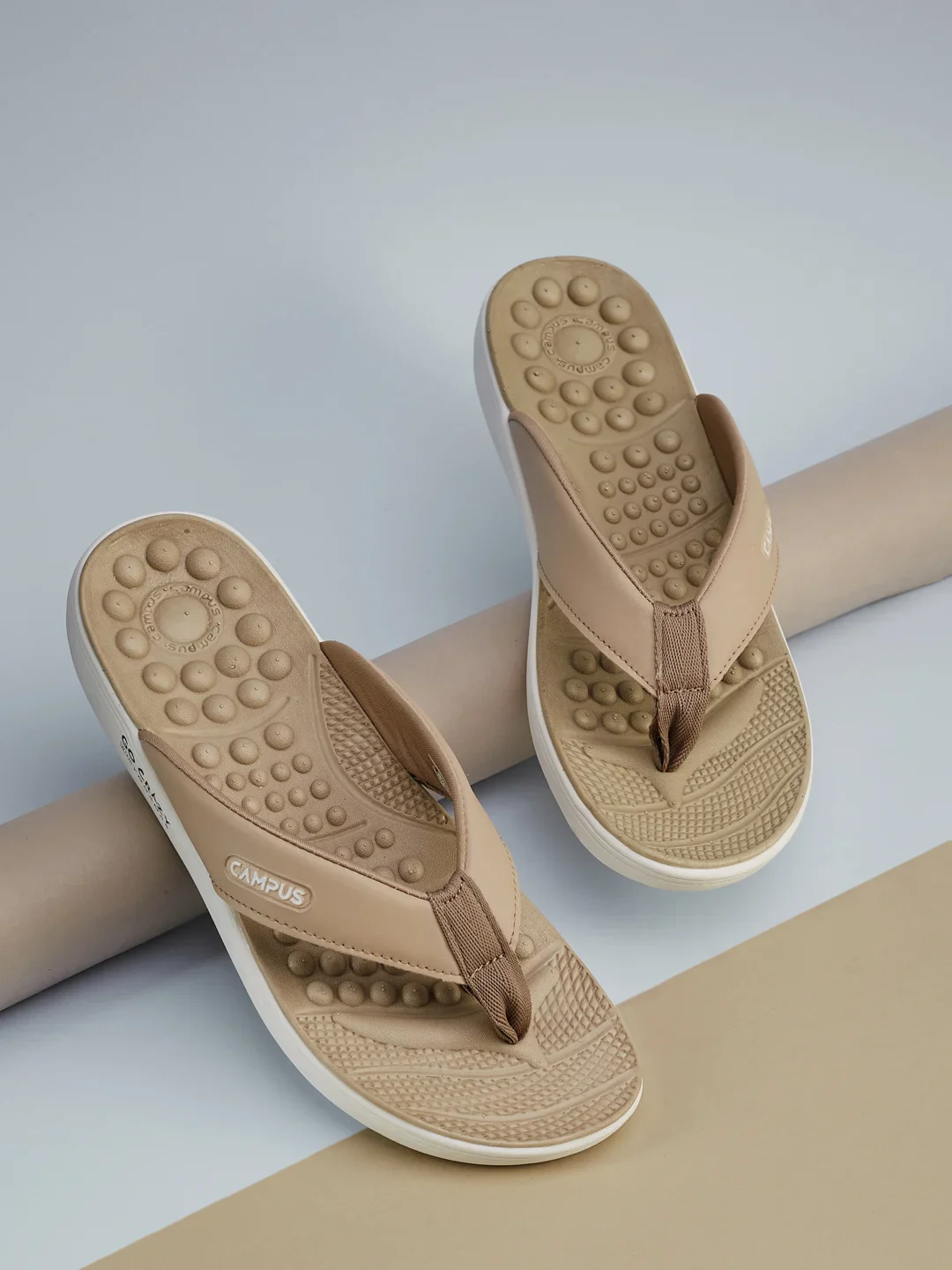 SL-418LA Beige Women's Flip Flops - Image 9