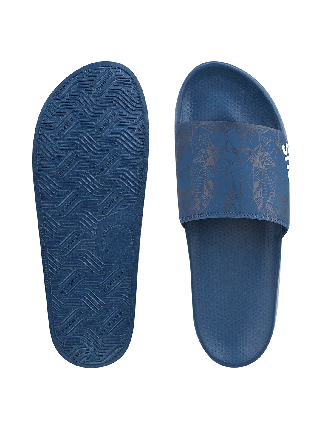 SL-423A Blue Men's Slides - Image 4