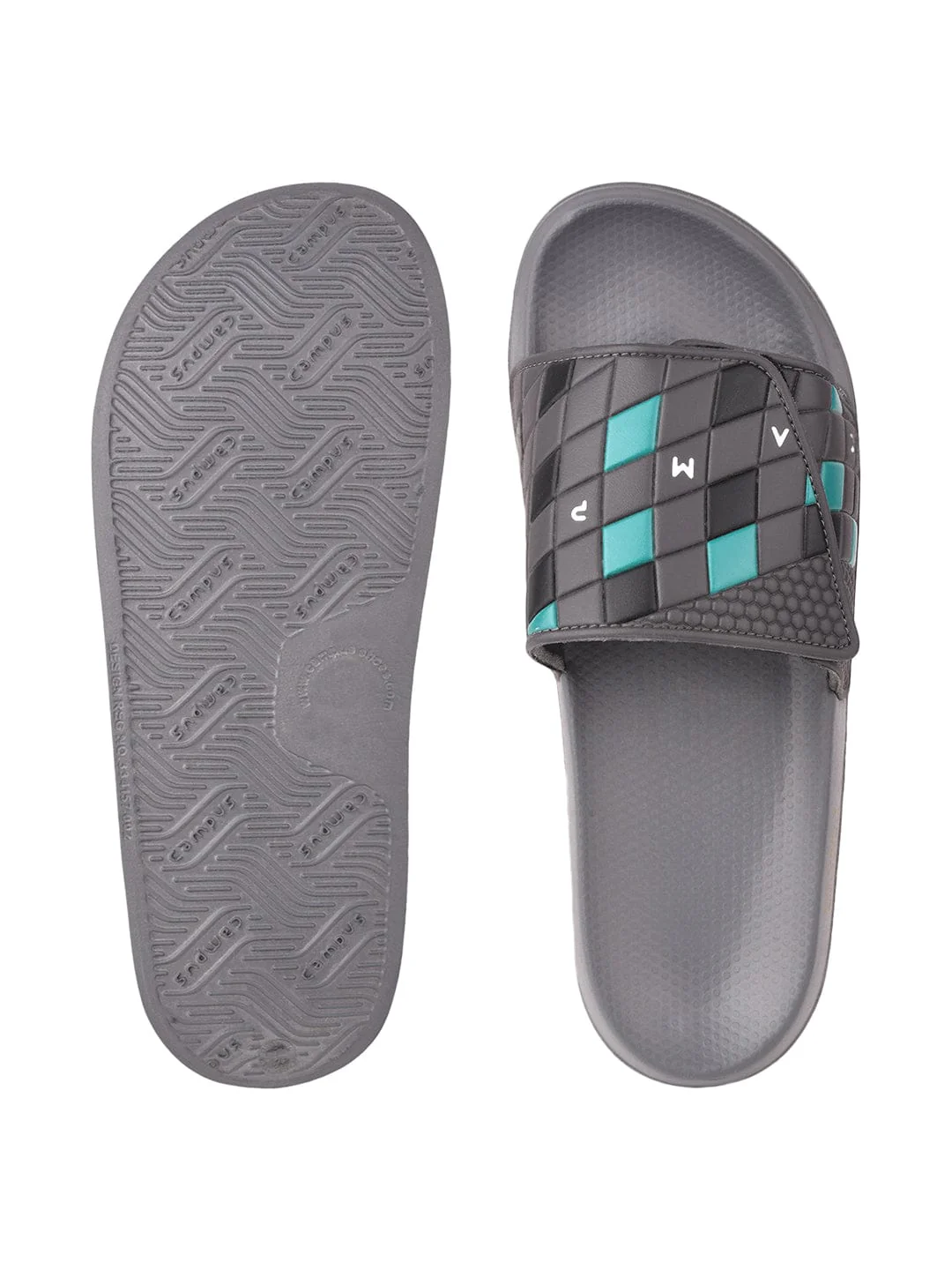 SL-425 Grey Men's Slides - Image 4
