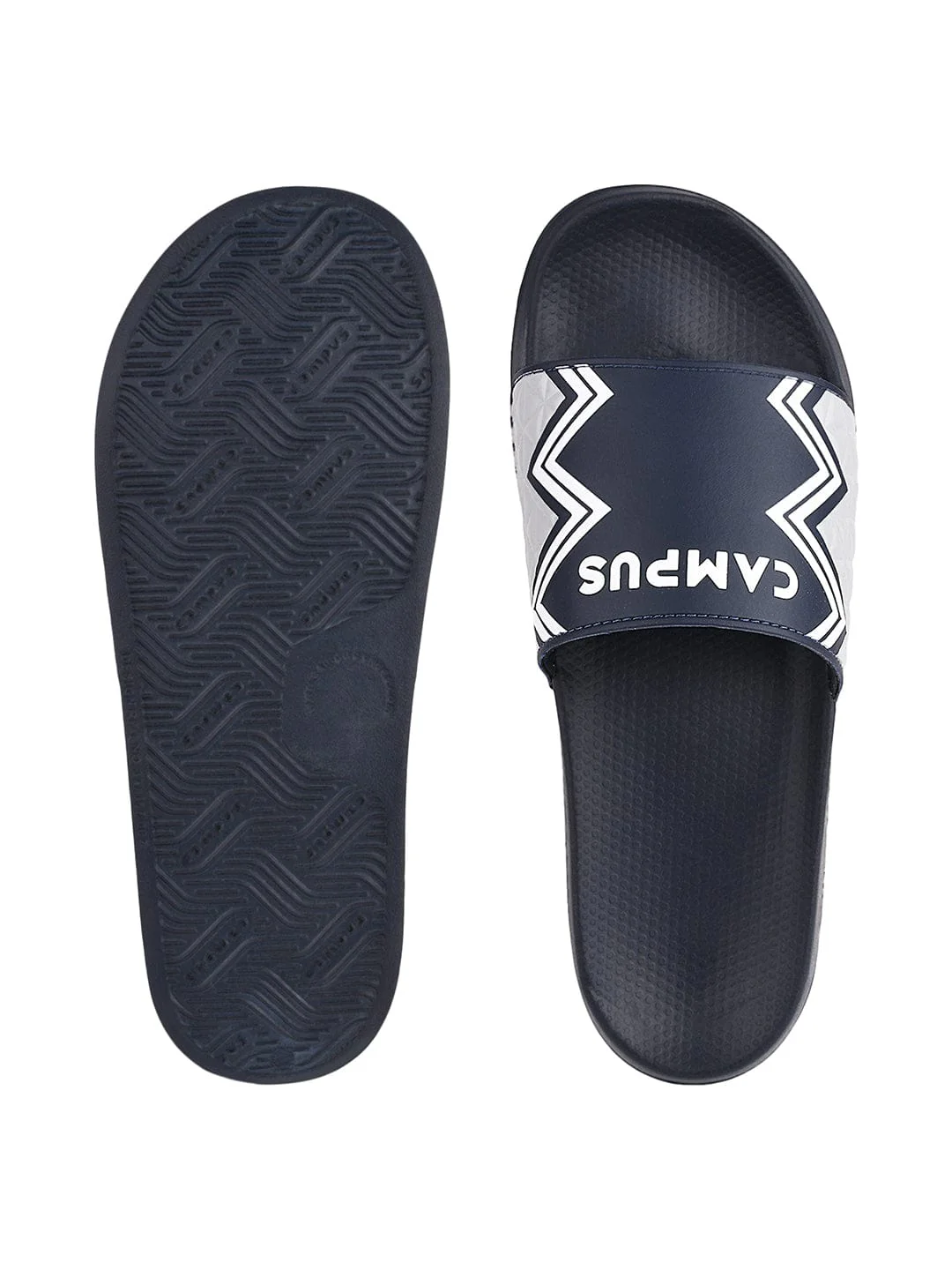 SL-427 Blue Men's Slides - Image 4