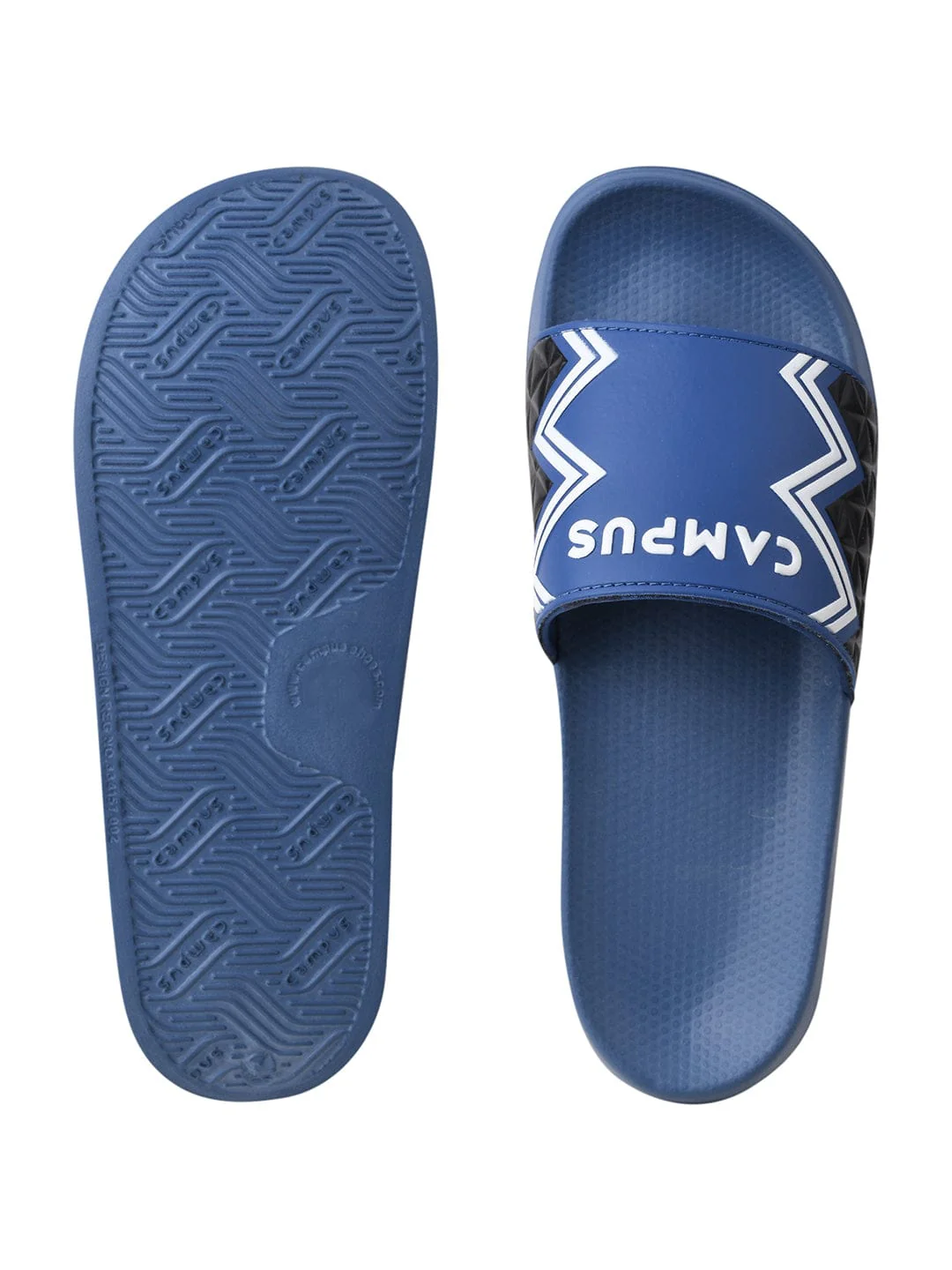 SL-427 Blue Men's Slides - Image 4