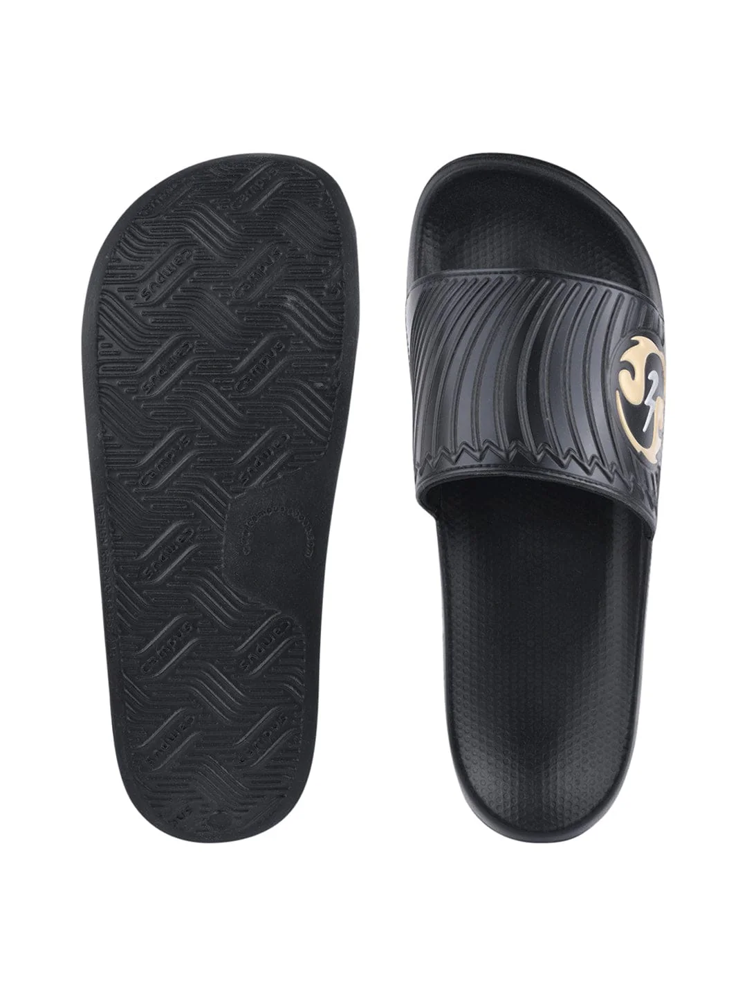 SL-430 Black Men's Slides - Image 4