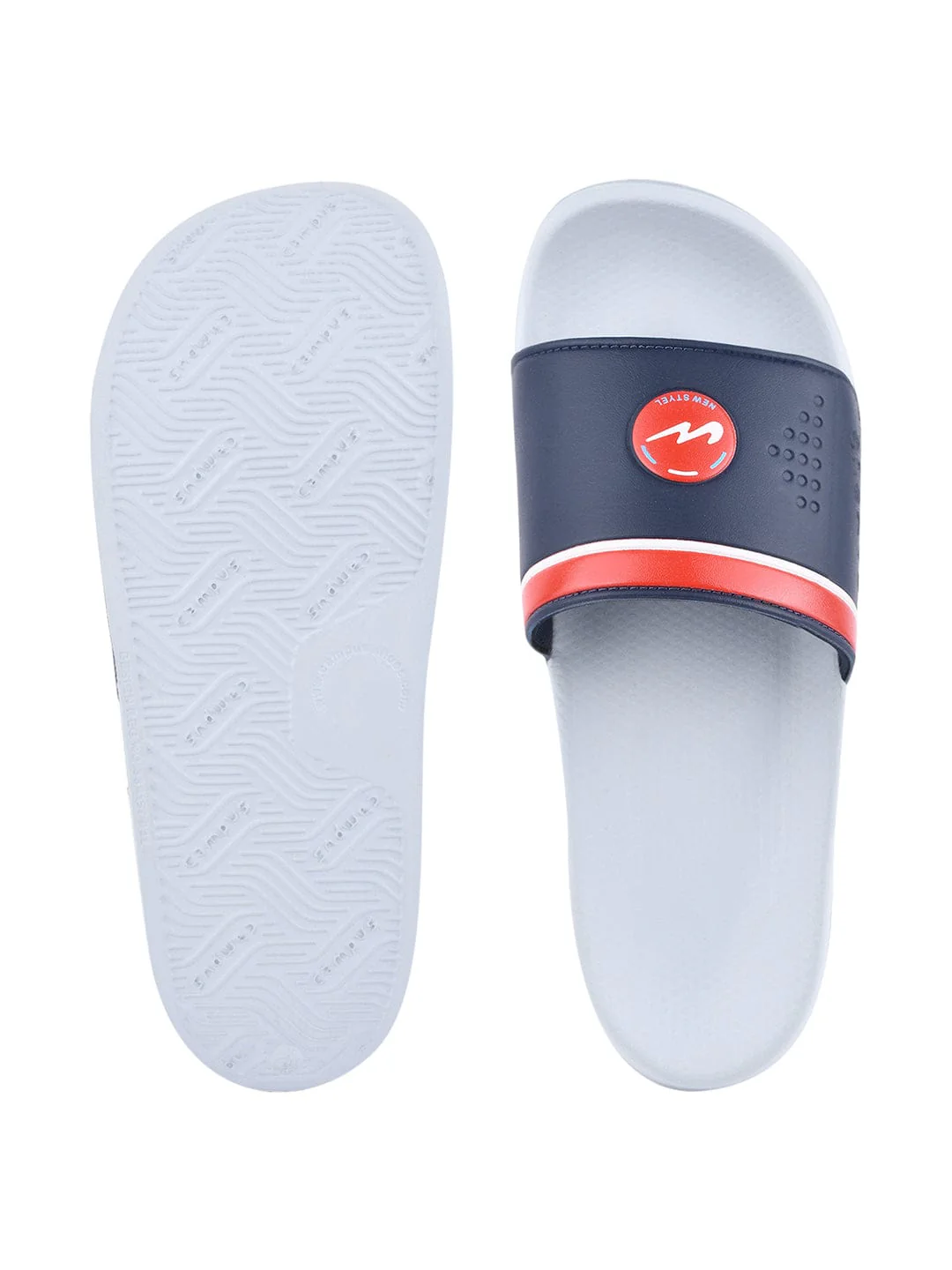SL-431 Blue Men's Slides - Image 4