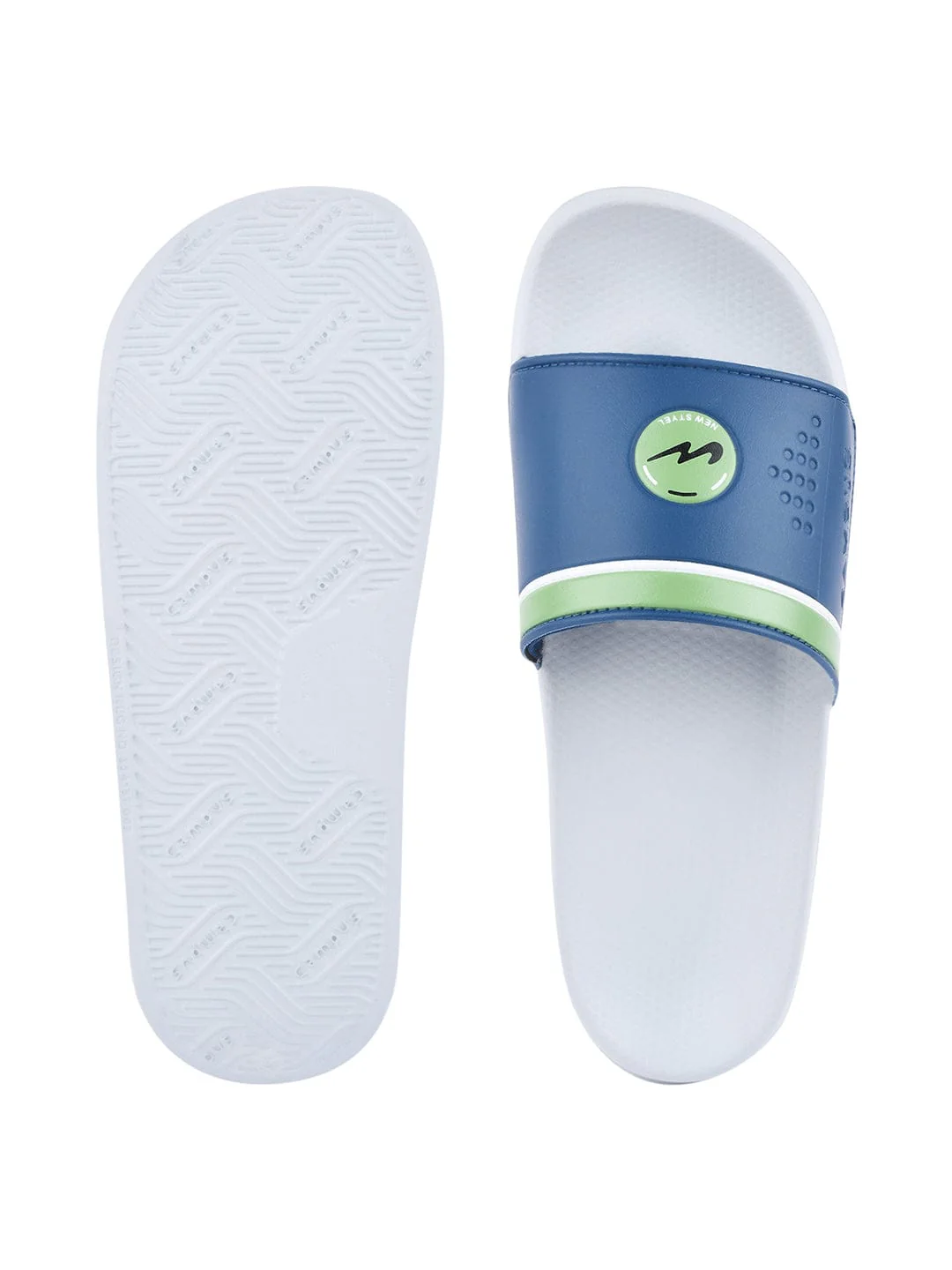 SL-431 Blue Men's Slides - Image 4